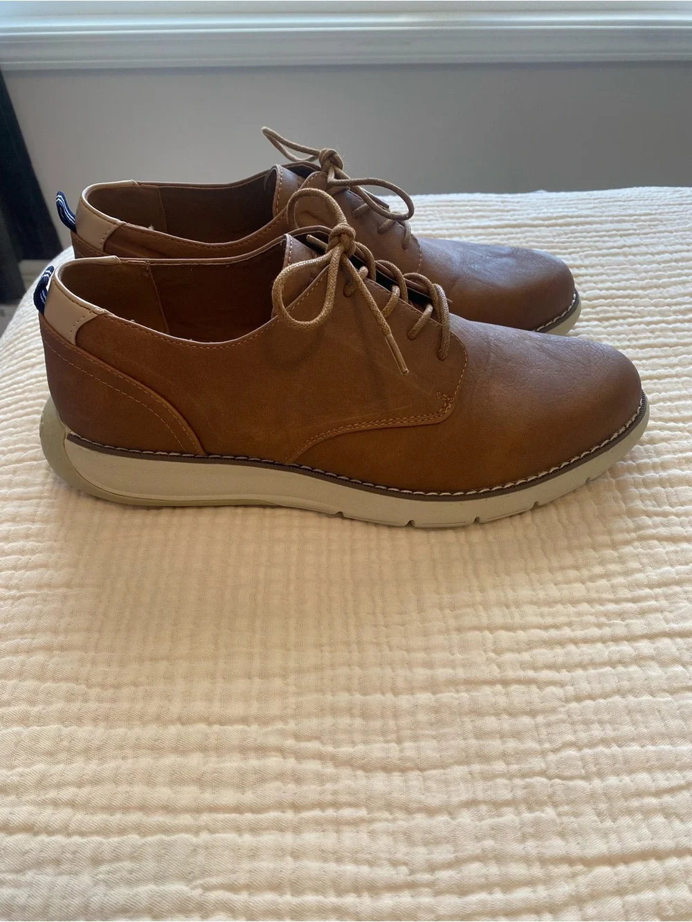 Nautica Men’s Brown Lace Up Oxford Shoes Size 9.5 NWOT